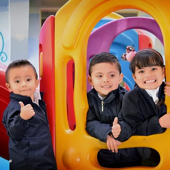 Estudiantes de preescolar del colegio